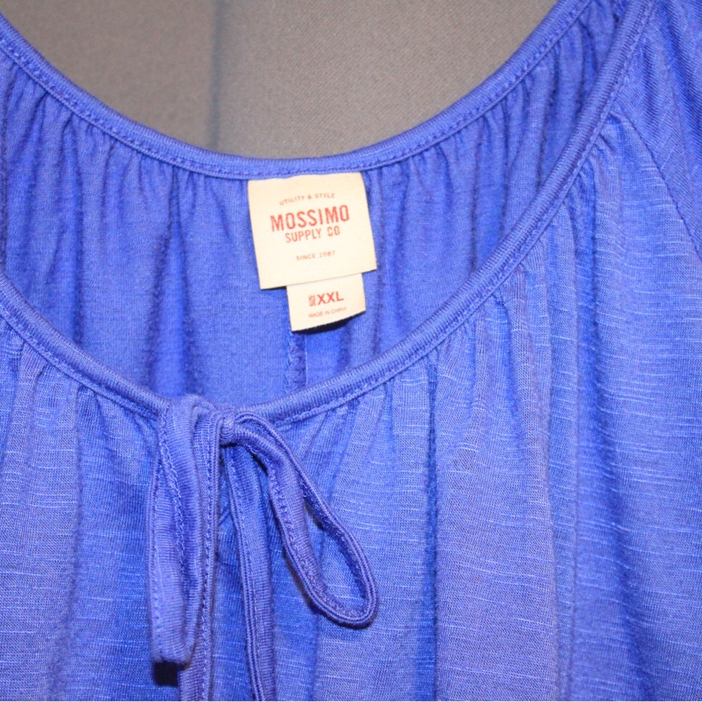 Mossimo Supply Co. Blouse royal blue size XXL - Picture 2 of 8